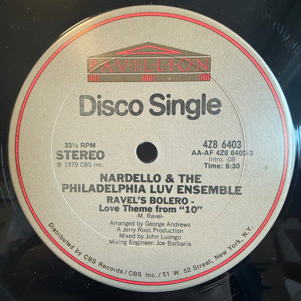 Ravel's Bolero - Love Theme From "10" / The Same Old Love